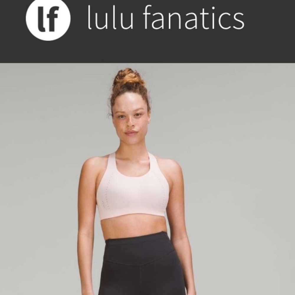 NWT Lululemon AirSupport Bra High Support 34DD Strawberry Milkshake Rose Mauve